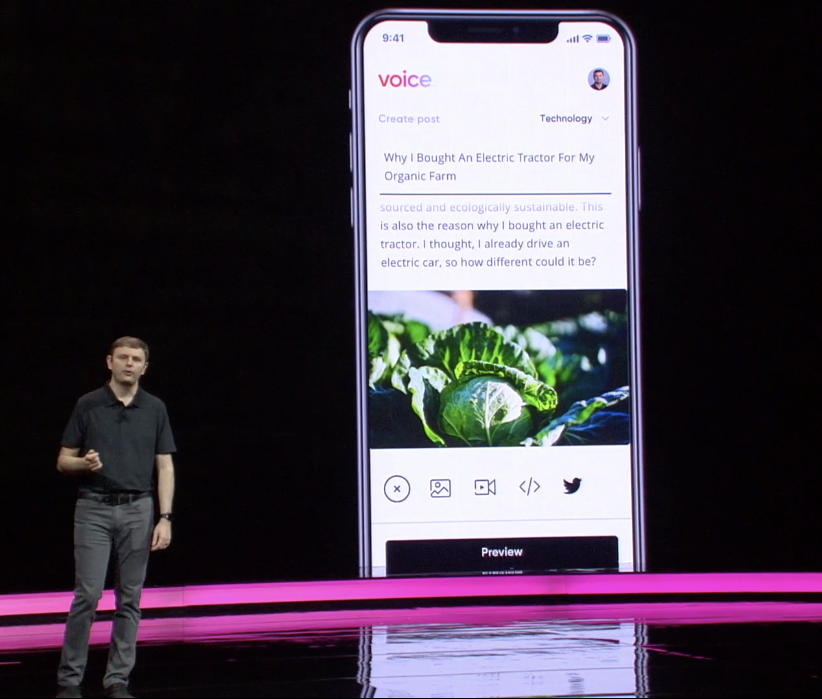 Voice Blockchain EOS