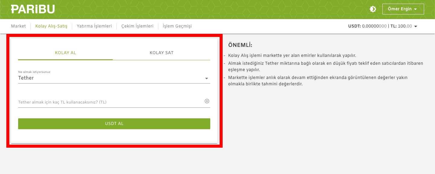 USDT Tether Nasıl Alınır