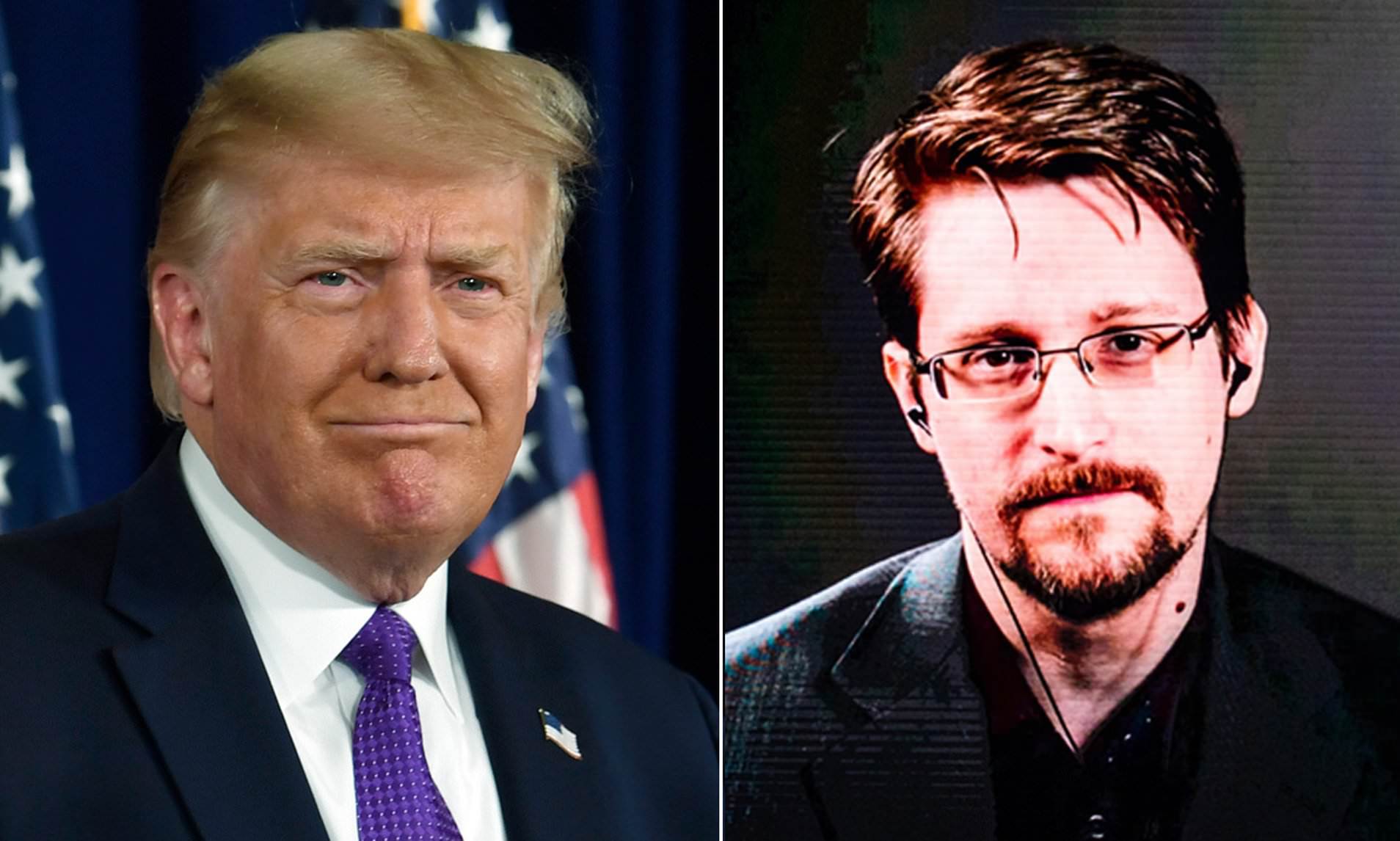 Trump ve Edward Snowden