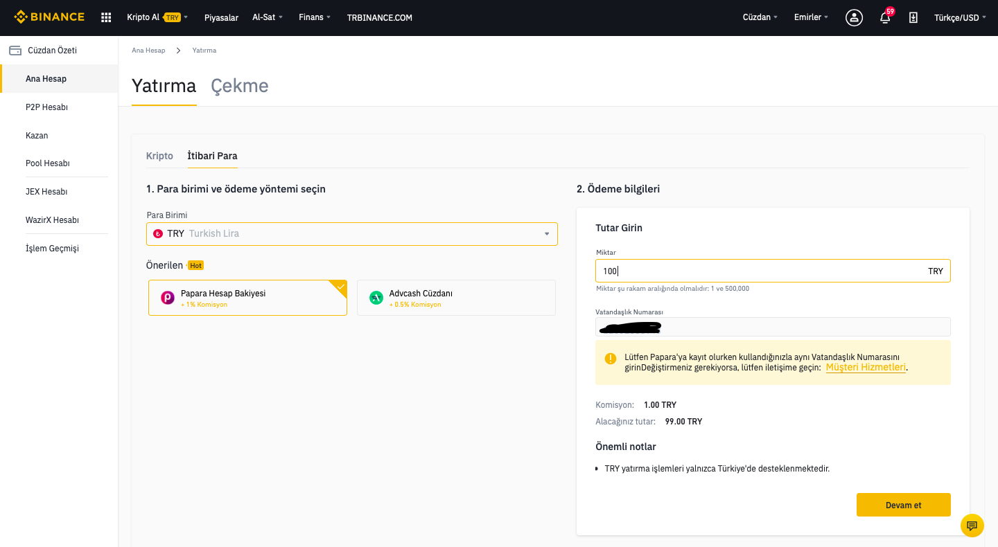 Binance Rehberi: Binance Para Yatırma ve Para Çekme Nasıl ...