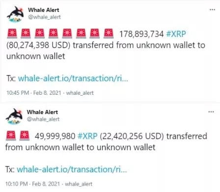 Whales transported 230 million xrp as ripple client introduces new service 1