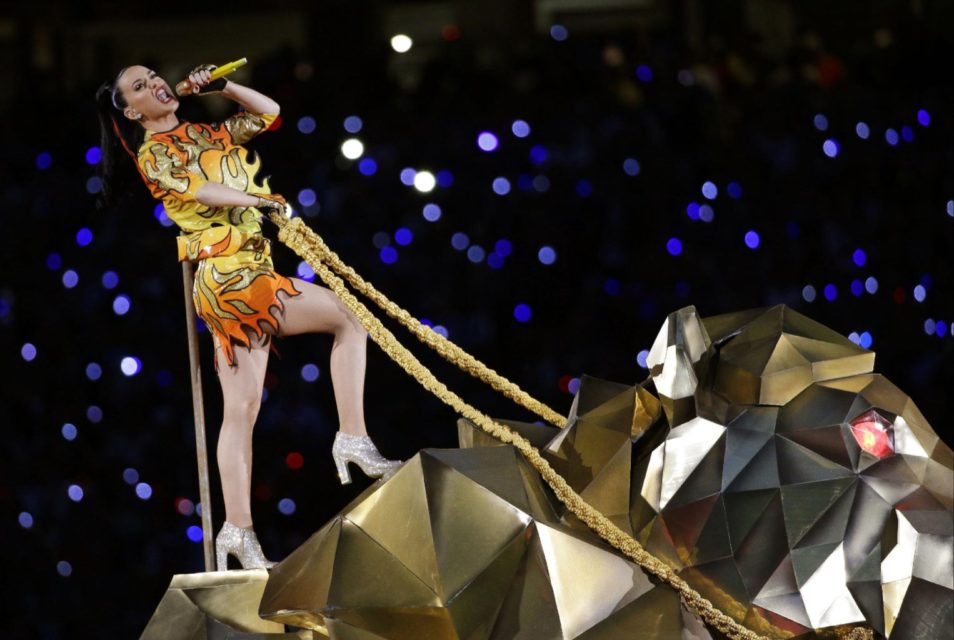 Katy Perry Super Bowl Performance on Gold Lion