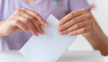 person placing its vote box