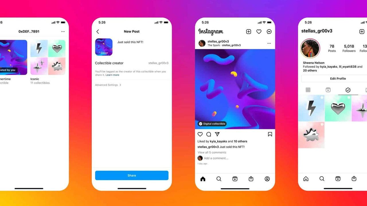 Instagram NFT Ozelligini 100 Ulkeye Genisletiyor