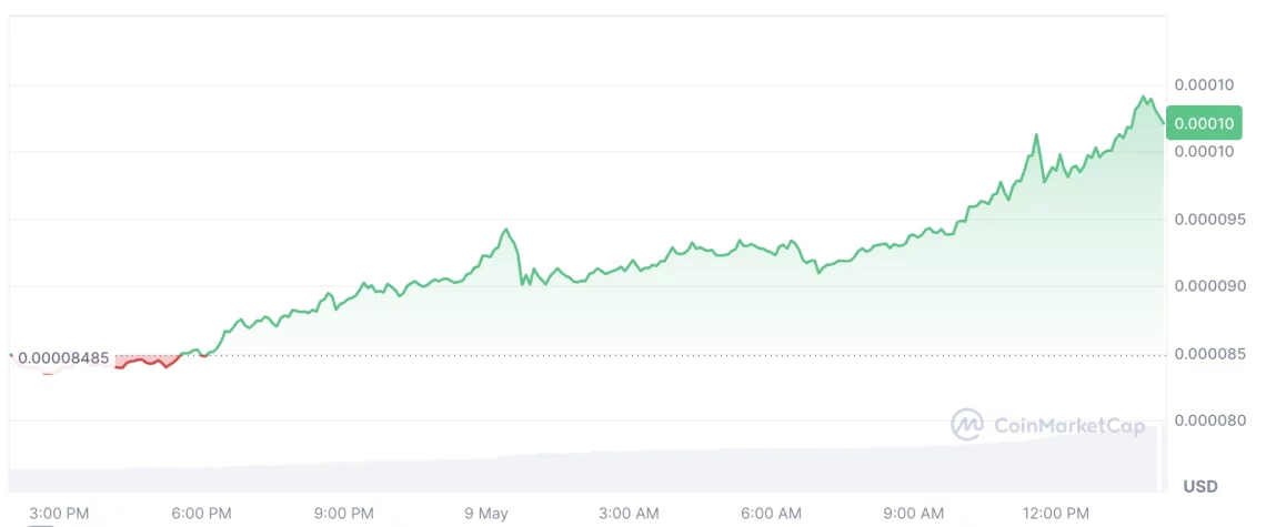 Floki altcoin grafik